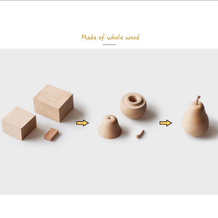 Pear Toothpick Holder – Handcrafted/ Natural Storage Box