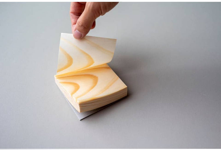 Handcrafted Wood leaf notepad