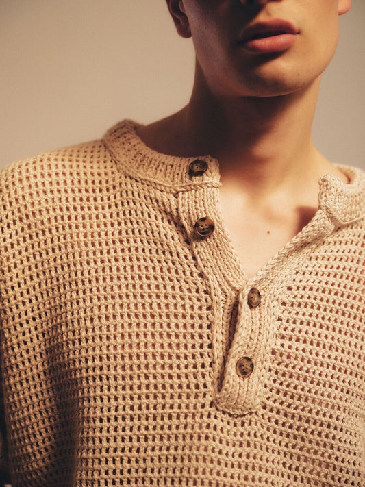 Hand Knitted Serafino Shirt