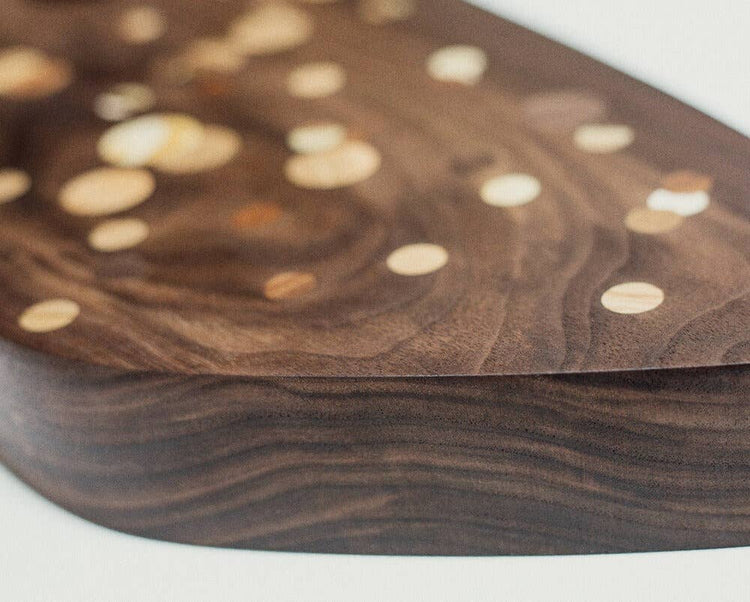 Polka Dot Board in Walnut - Yayoi