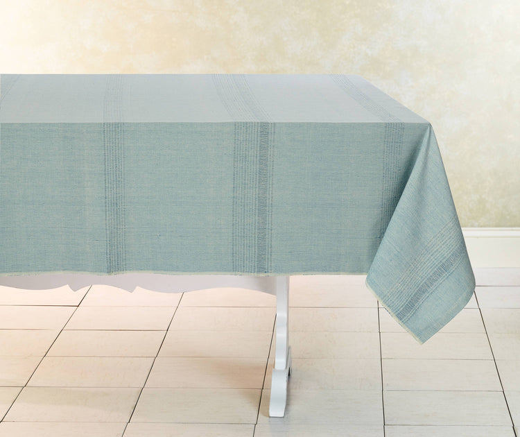 Cotton Tablecloth | Handwoven Juniper Berry | Fair Trade: 90"x60"