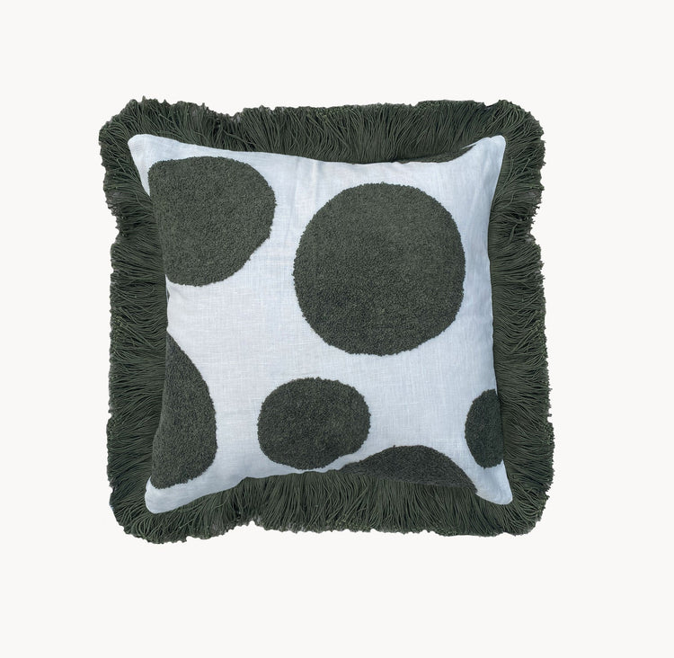 Tufted Linen Cushion Cover