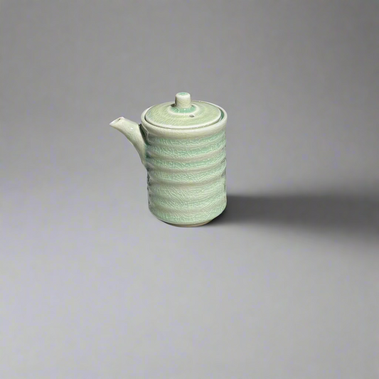 Celadon Ribbed Soypot