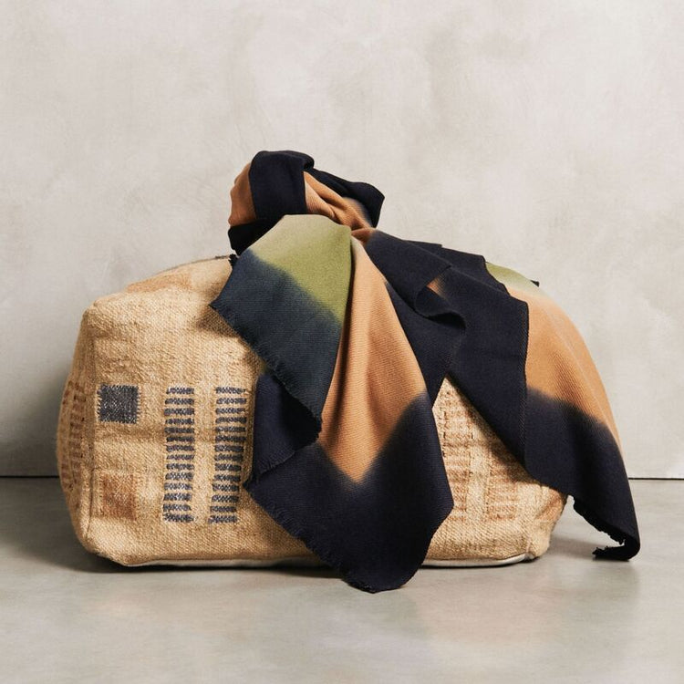 Olyv Green Hand Spun Merino Handloom Throw