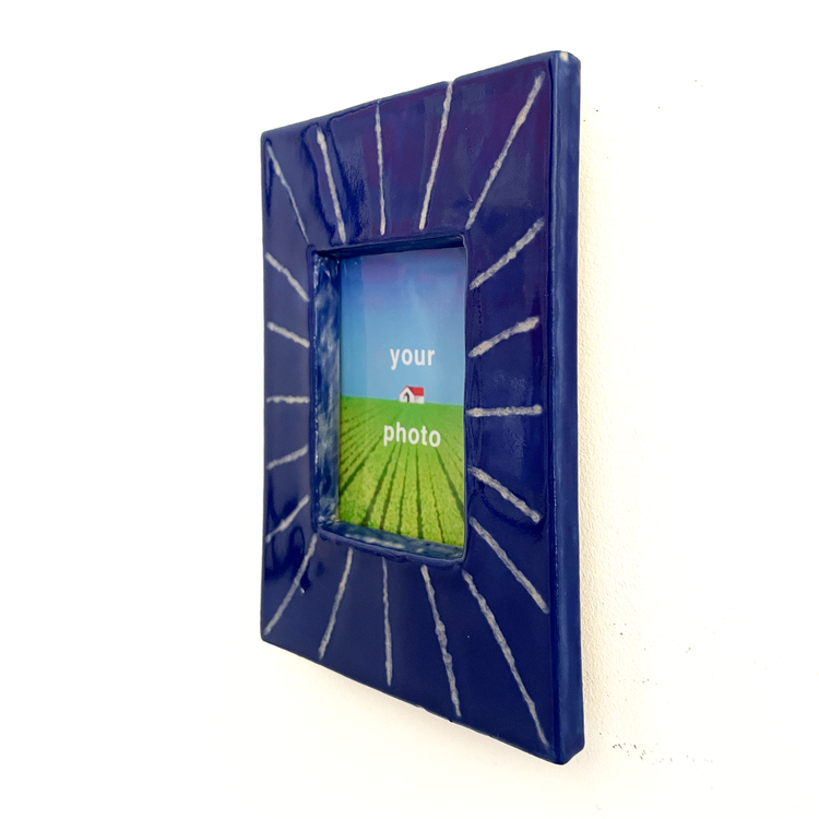 Blue Radial Instax Magnetic Picture Frame
