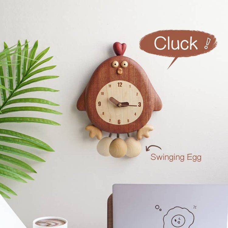Chick-a-Tick Clock - Handmade Wooden Wall Clock