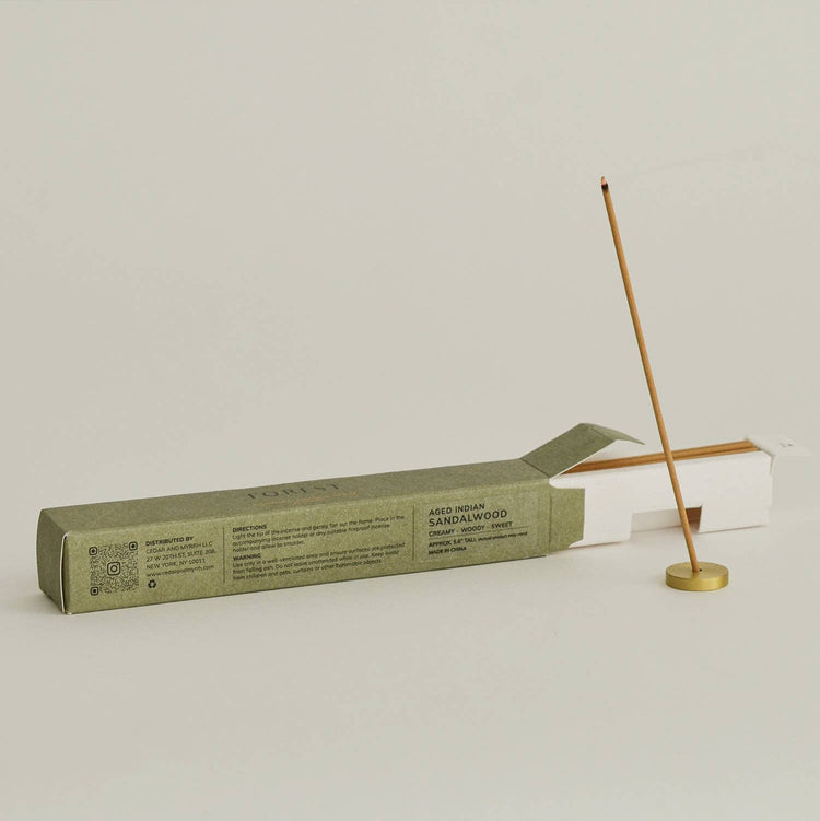 Aged Indian Sandalwood Incense Stick Set – 30 Sticks