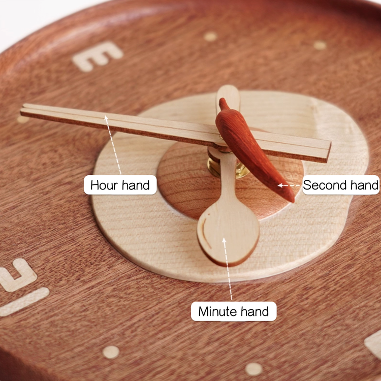 Sunny Side Up Wooden Wall Clock