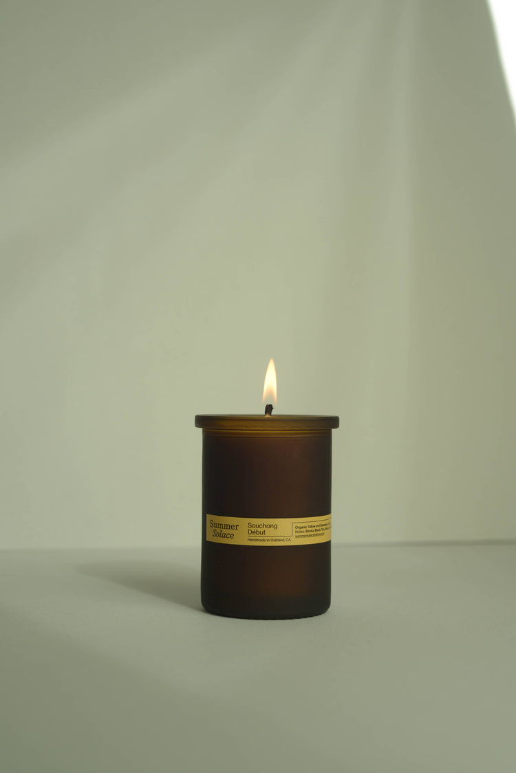 Souchong Debut (Black Tea & Vetiver) Tallow Candle- 6 oz