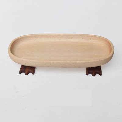 Bigfoot Storage Tray: Black walnu