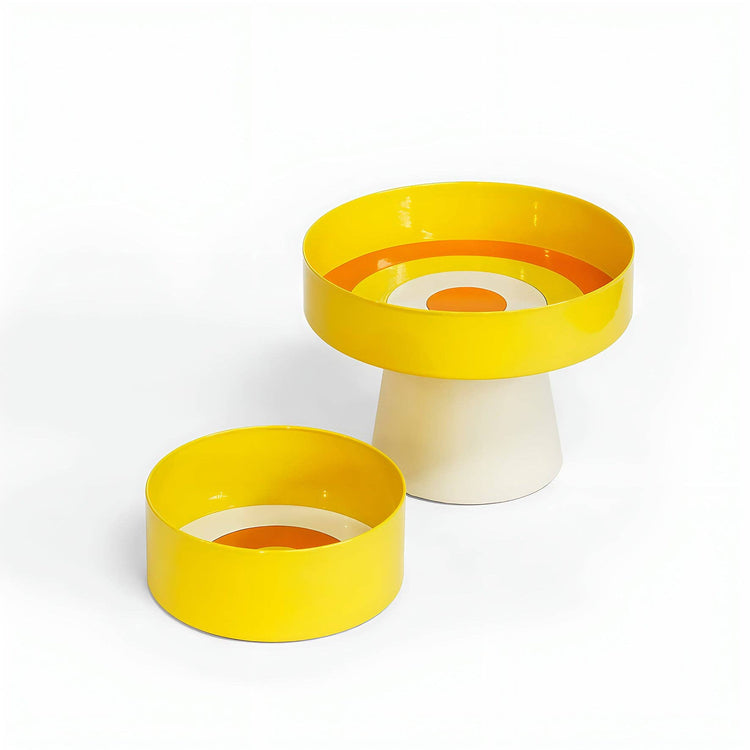 Loop Serving Bowl – Yellow & Cream