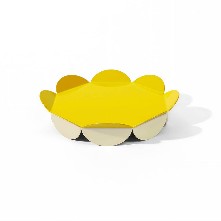 Flower Serving Stand M – Sculptural & Glossy: Blue