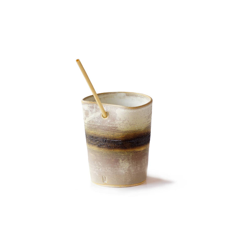 Oxide Cup With Bamboo Cane. 300ml