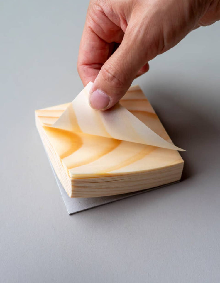 Handcrafted Wood leaf notepad