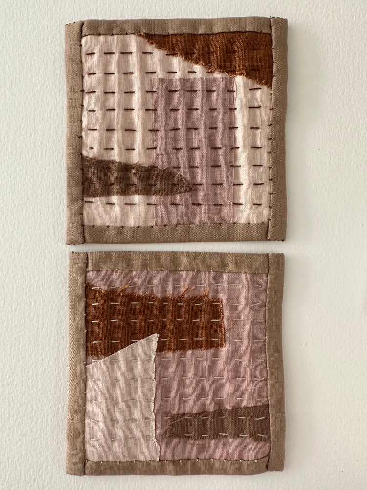 Hand Stiched Quilted Coasters