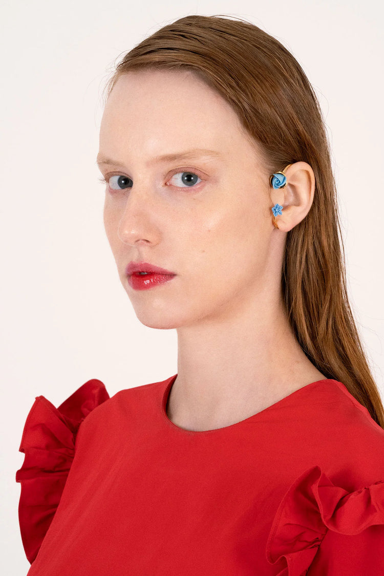 Rosebud & Petunia Earring Cuff