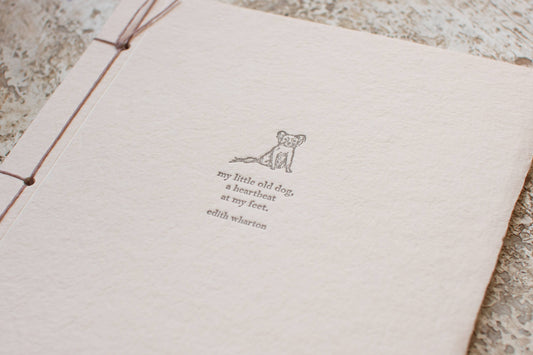 Edith Wharton Handmade Paper Inspiration Journal