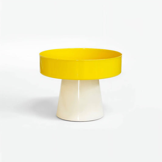Loop Serving Bowl – Yellow & Cream