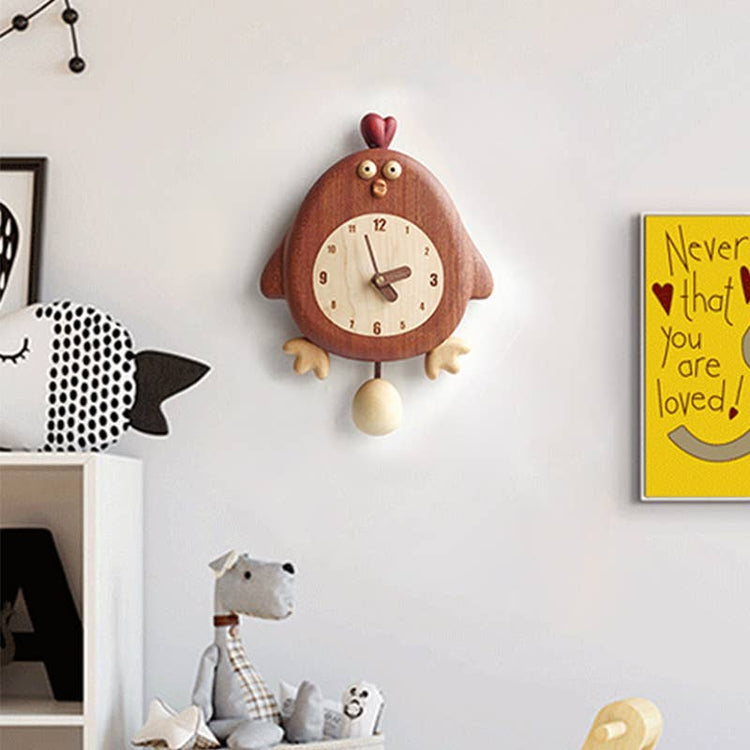 Chick-a-Tick Clock - Handmade Wooden Wall Clock