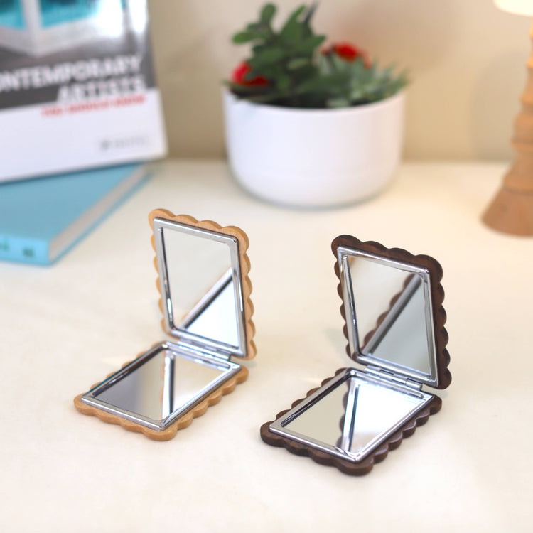 Biscuit Pocket Mirror – Handcrafted