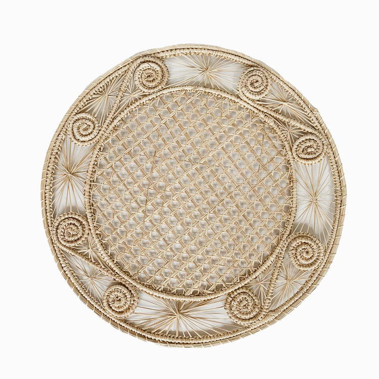 Caracol Iraca Placemat - Straw Raffia Tableware