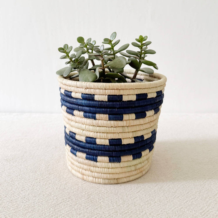 Blue Storage Plant Basket: Gihanga