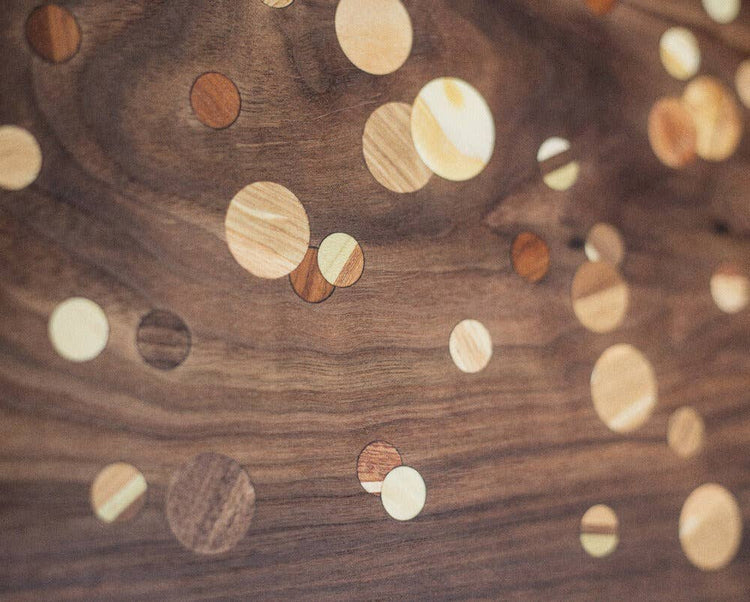 Polka Dot Board in Walnut - Yayoi