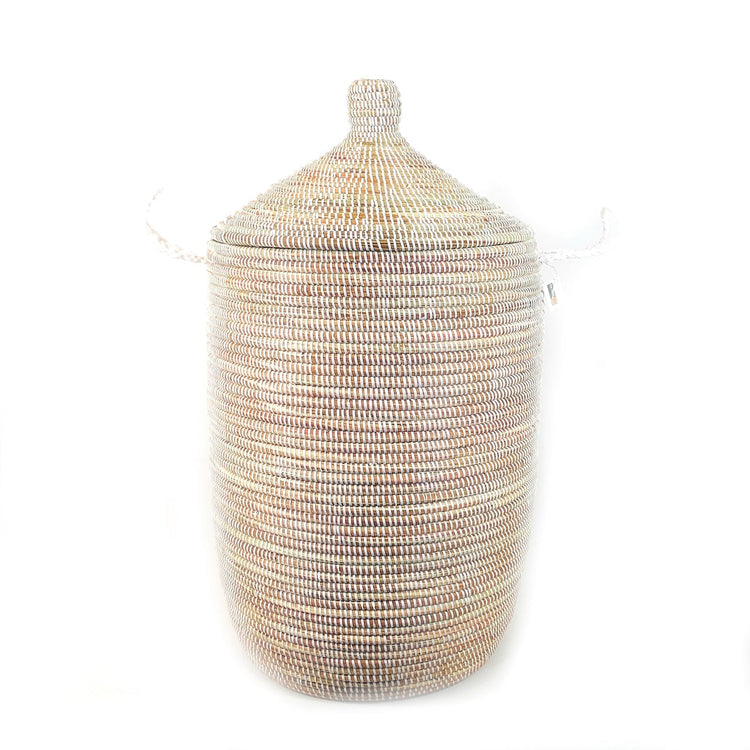 Dou Lid Storage Basket Monochrome White - Large