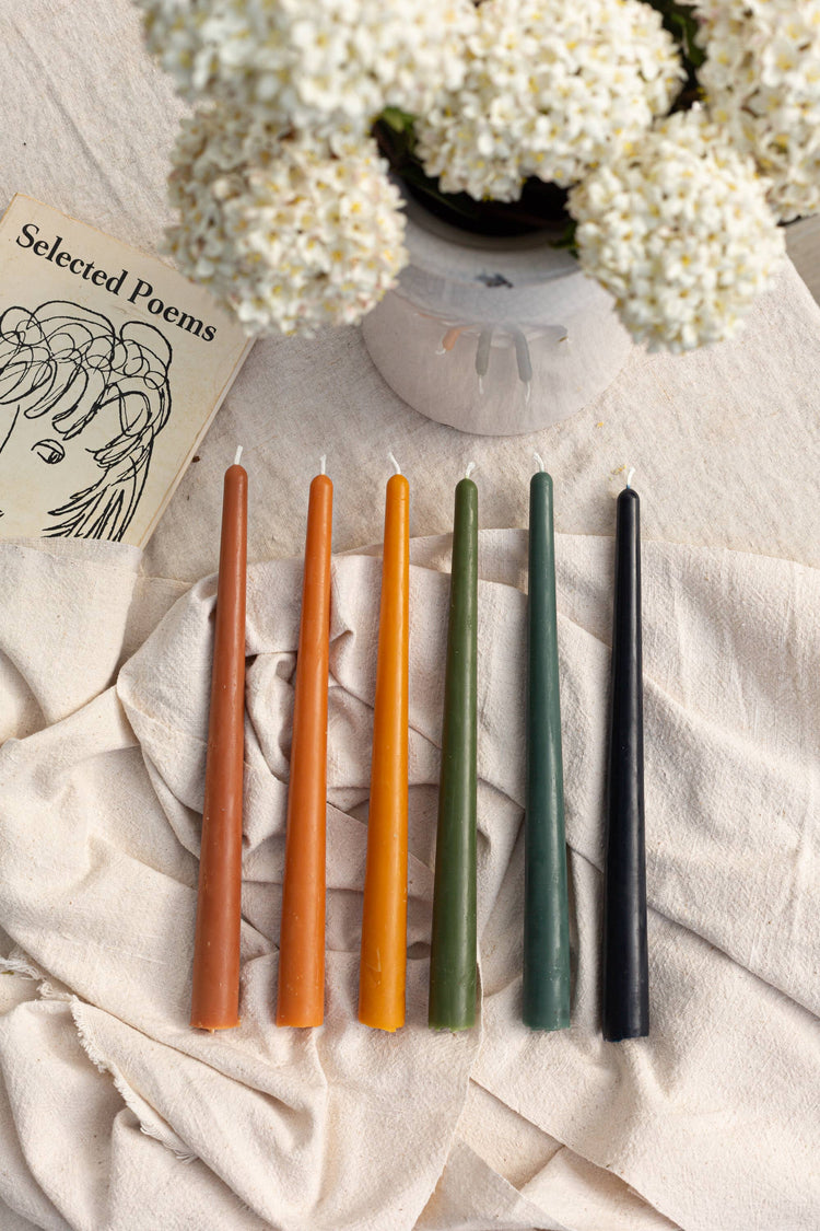 Sunrise Beeswax Taper-Set of 3