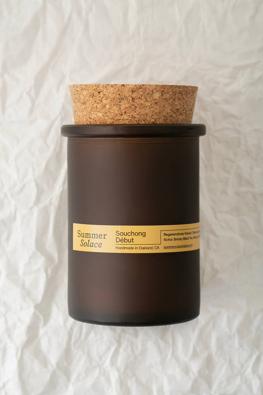 Souchong Debut (Black Tea & Vetiver) Tallow Candle- 6 oz