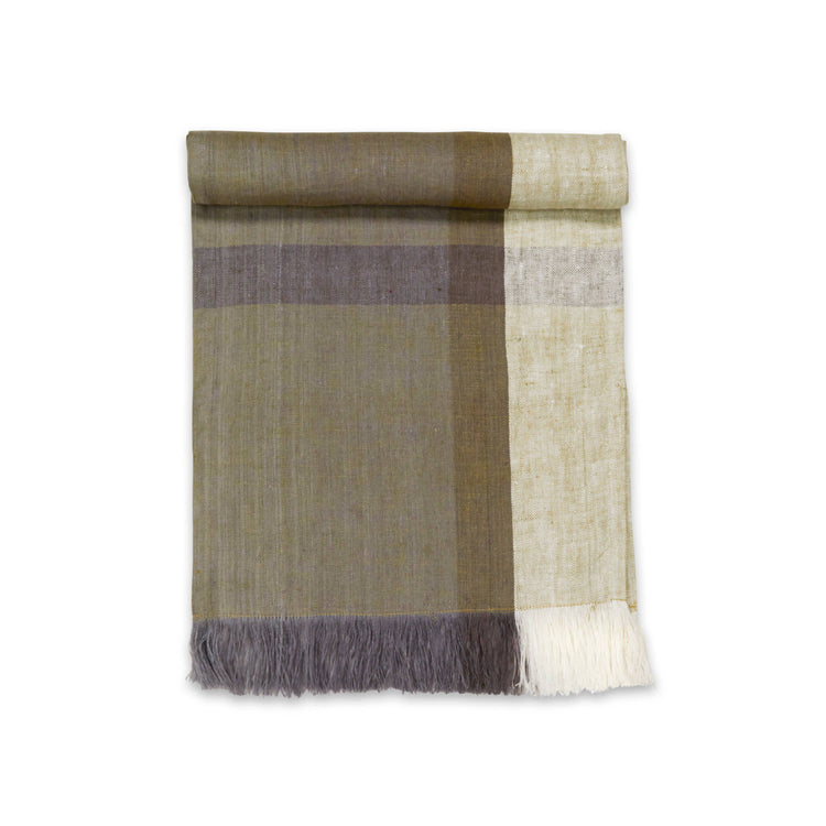 Linen Runner | Handwoven Rosemary | Fair Trade: 14”x72”