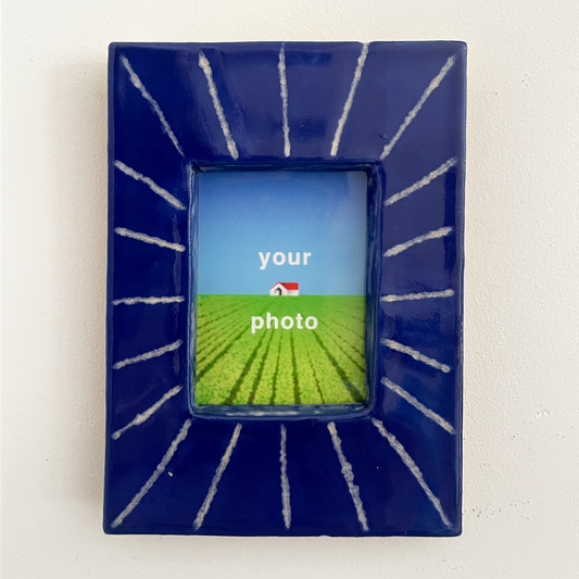 Blue Radial Instax Magnetic Picture Frame