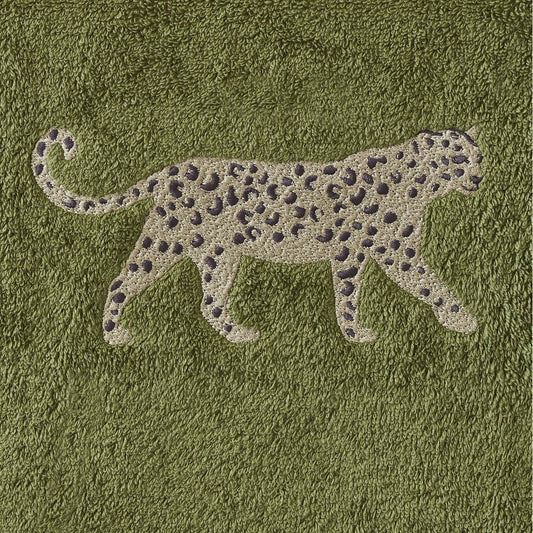 Leo Khaki Guest Towel - 30x50 cm