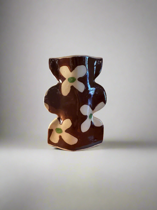 Brown Flower Not-So-Mini Vase