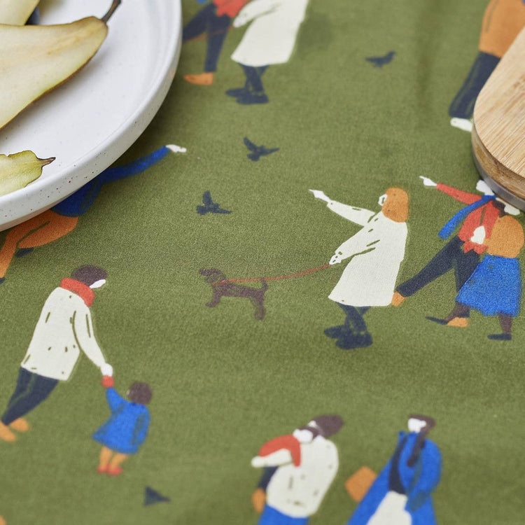 Central Park Green Table Runner: 50x150 cm