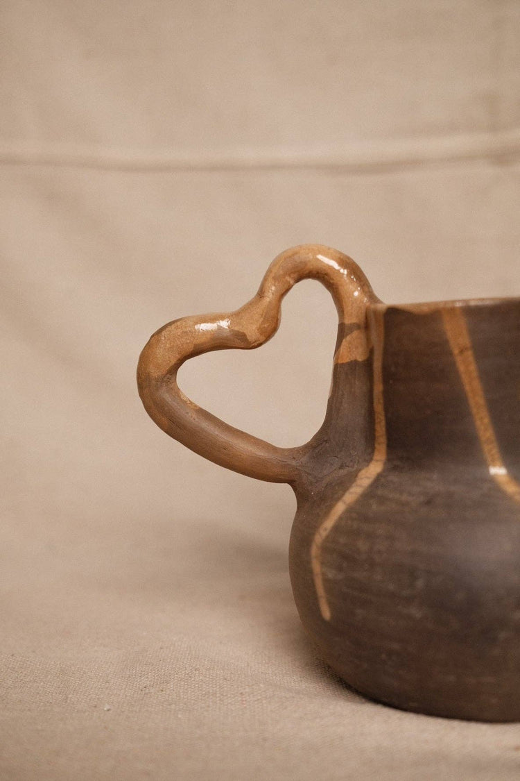 Barro Negro Heart Jug: Small