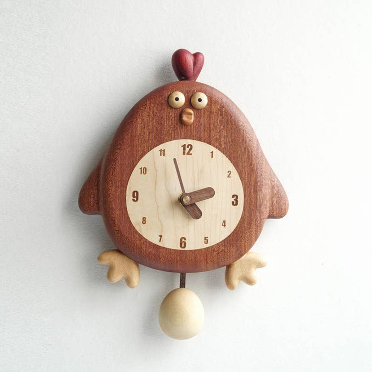 Chick-a-Tick Clock - Handmade Wooden Wall Clock