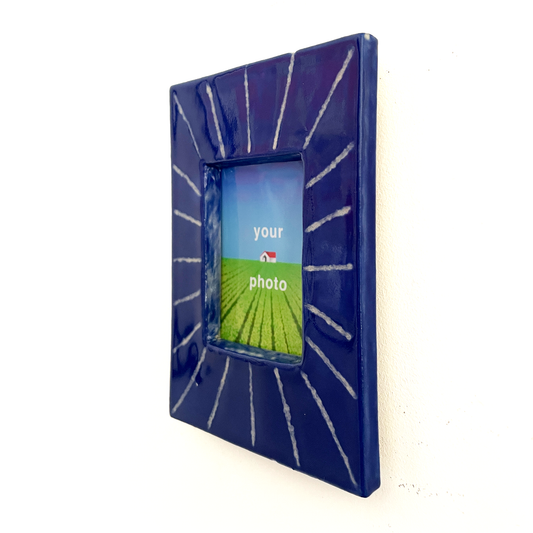 Blue Radial Instax Magnetic Picture Frame