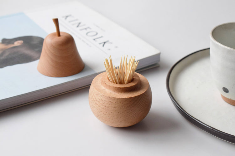 Pear Toothpick Holder – Handcrafted/ Natural Storage Box