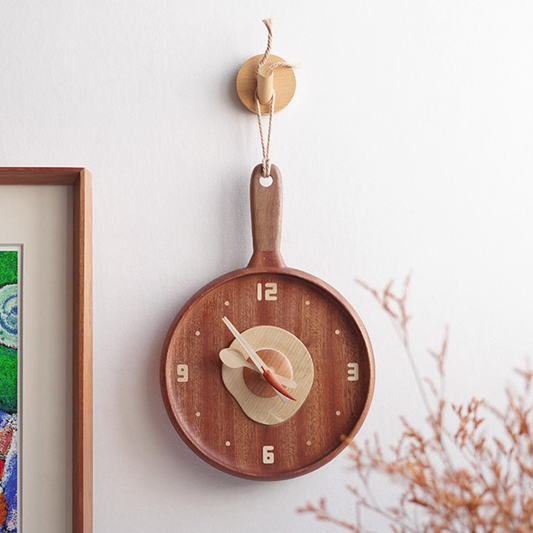 Sunny Side Up Wooden Wall Clock