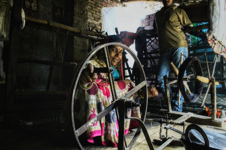 Linen Runner | Handwoven Wild Rice | Fair Trade: 14"x90"