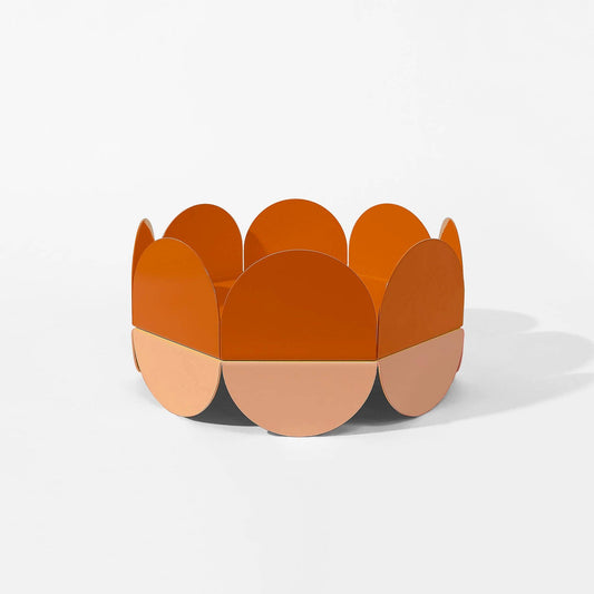 Orange Wave Bowl – Large Fruit Basket