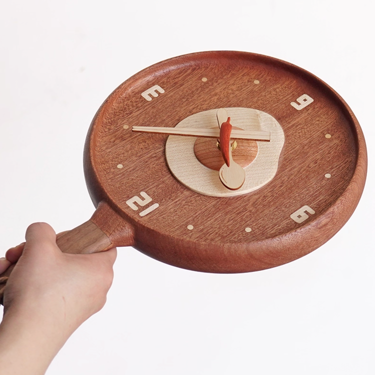 Sunny Side Up Wooden Wall Clock