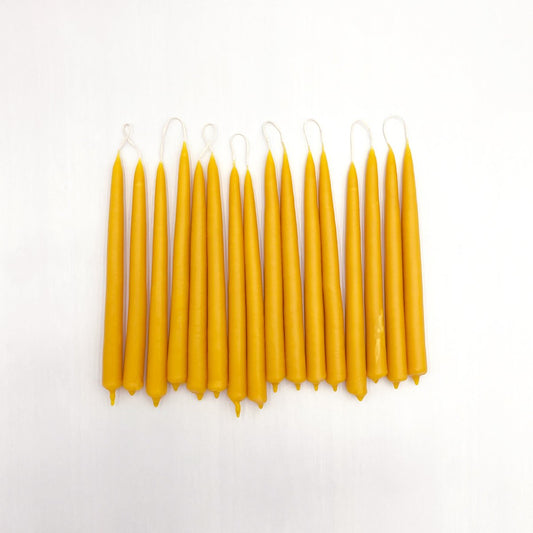 Tall Beeswax Taper Candles