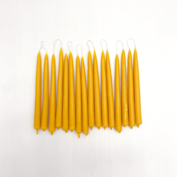 Tall Beeswax Taper Candles