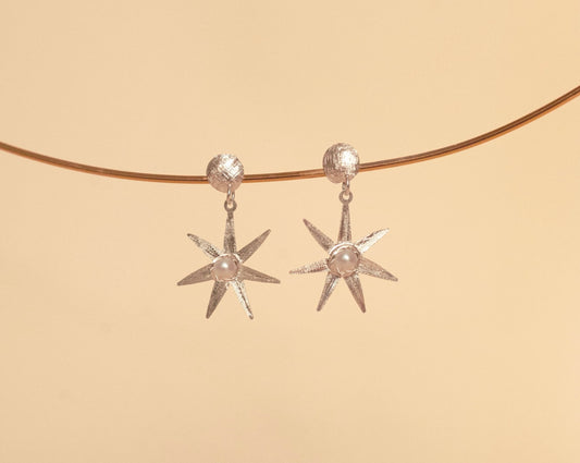 Atlas Silver Earrings