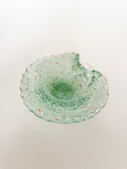 Murano Mint Green & Gold Dish