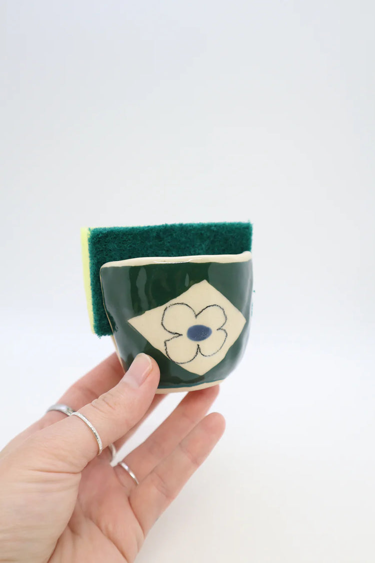 Green Diamond Sponge Holder