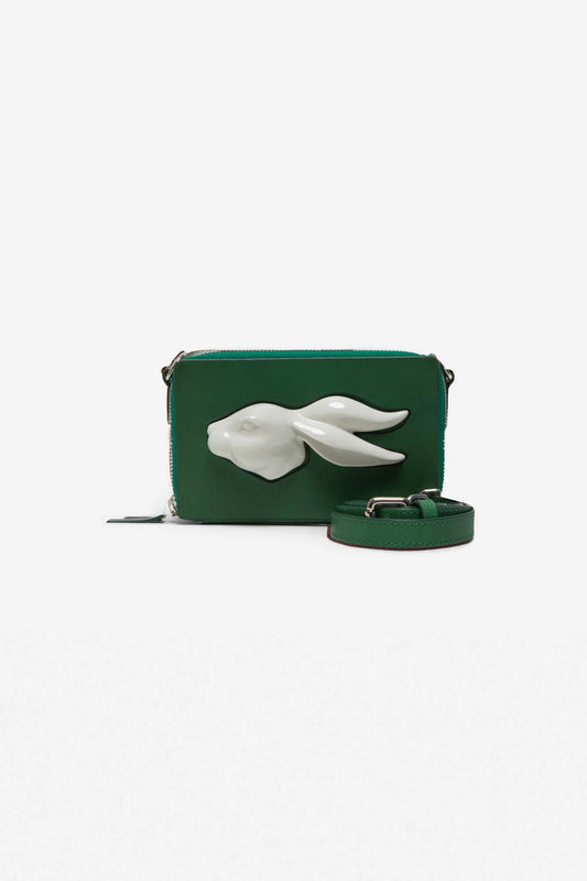 RECTANGULAR RABBIT HEAD MINI BAG FOREST