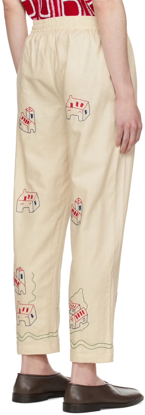 Off-White House Embroidered Trousers